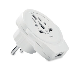 SKROSS® adapteris no pasaules uz Eiropu ar USB – Balta