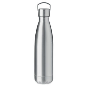 Classic insulated bottle with handle in lid – 500 ml – Silver