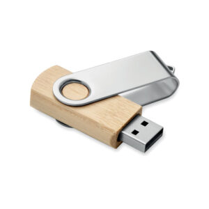 Bambusa USB zibatmiņa, 16 GB – Brūna