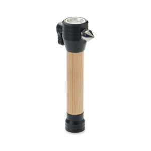 Bamboo emergency hammer torch 3 in 1 – Brown