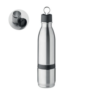 Divi vienā termopudele ar krūzi – 500 ml – Sudraba