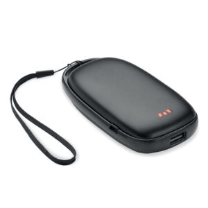 Hand warmer with power bank, 4000 mAh – Black