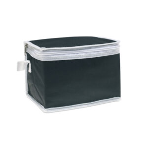 Non-woven insulated bag for six cans – Black