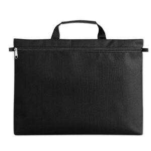 Polyester document bag – Black