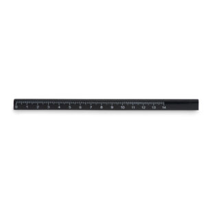 Carpenter's pencil with ruler – Black
