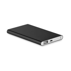 Plāns ārējais akumulators, 4000 mAh – Melna