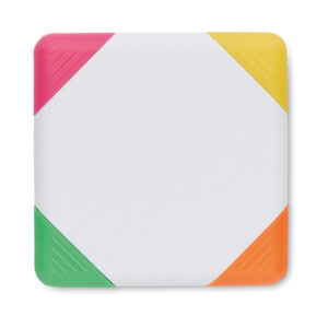 Square text marker – White