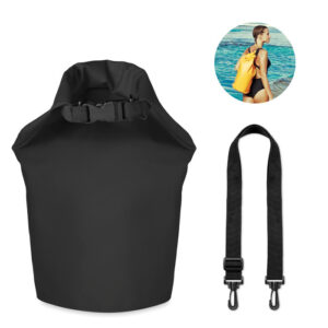 Ūdensnecaurlaidīga PVC soma, 10 l – Melna