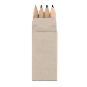 Mini krāsainie zīmuļi, 4 gab. – Brūna