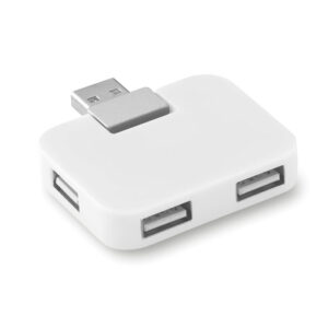 Square USB hub – White