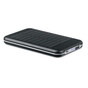 Solar power bank, 4000 mAh – Black
