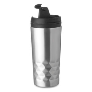 Ceļojumu termokrūze ar PP iekšpusi – 280 ml – Sudraba