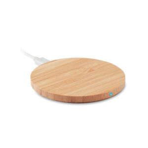 Bamboo wireless charger, 5 W – Brown
