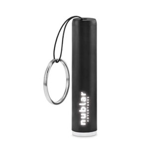 Plastic torch with illuminated logo – Black