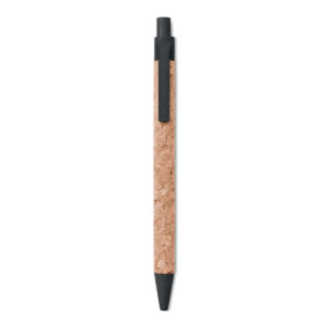 Cork and wheat straw ballpoint pen – Black
