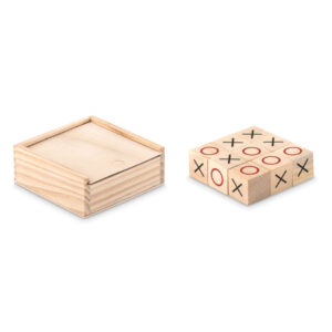 Wooden noughts and crosses – Brown