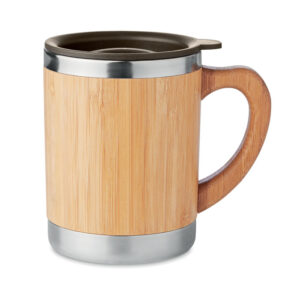 Bambusa termokrūze ar bīdāmu atveri – 300 ml – Brūna
