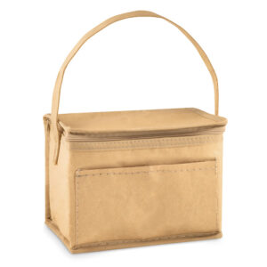 Paper weave cool bag for six cans – Brown
