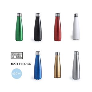 Stainless steel bottle with matt finish – 630 ml