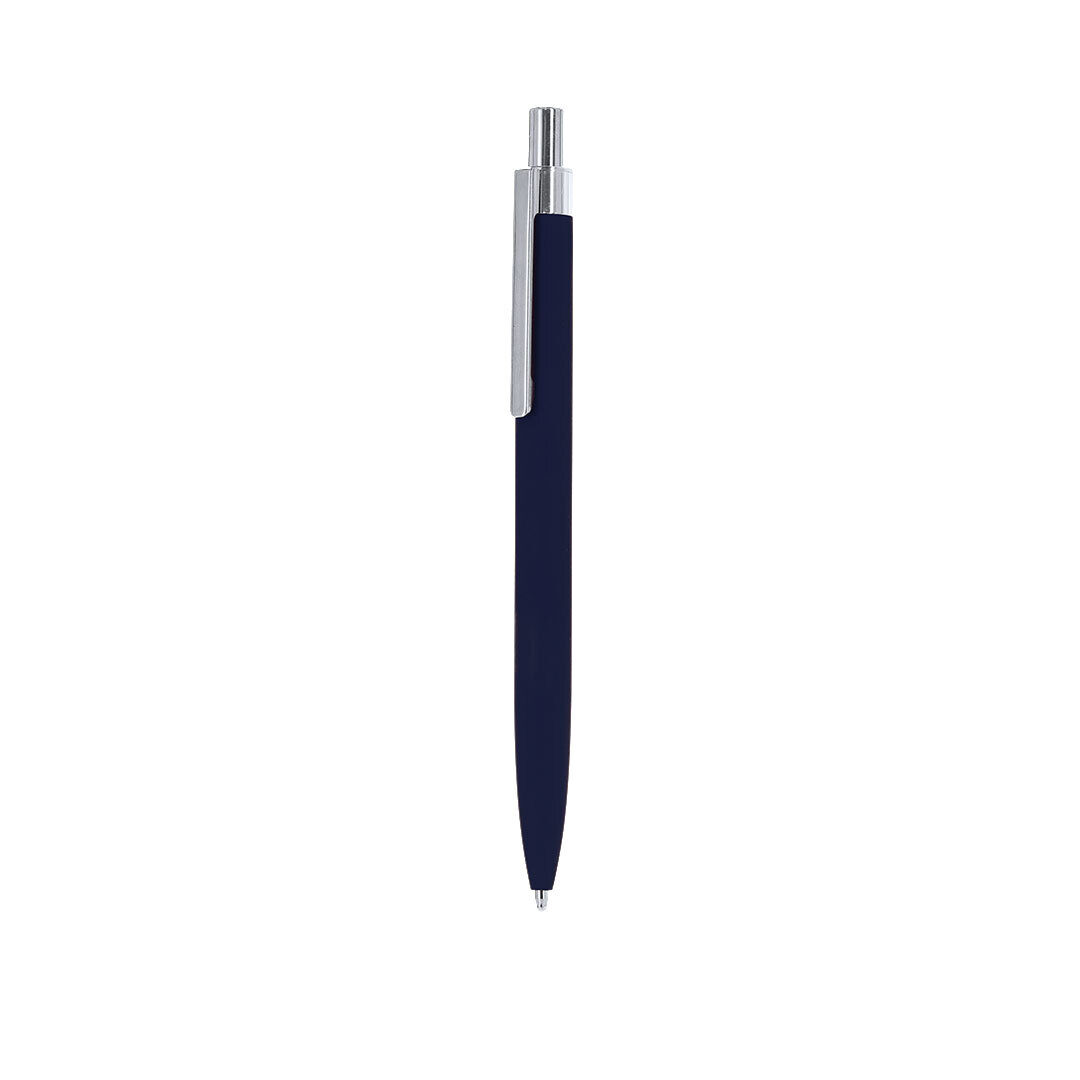 Pen made from recycled aluminium with a rubberised coating