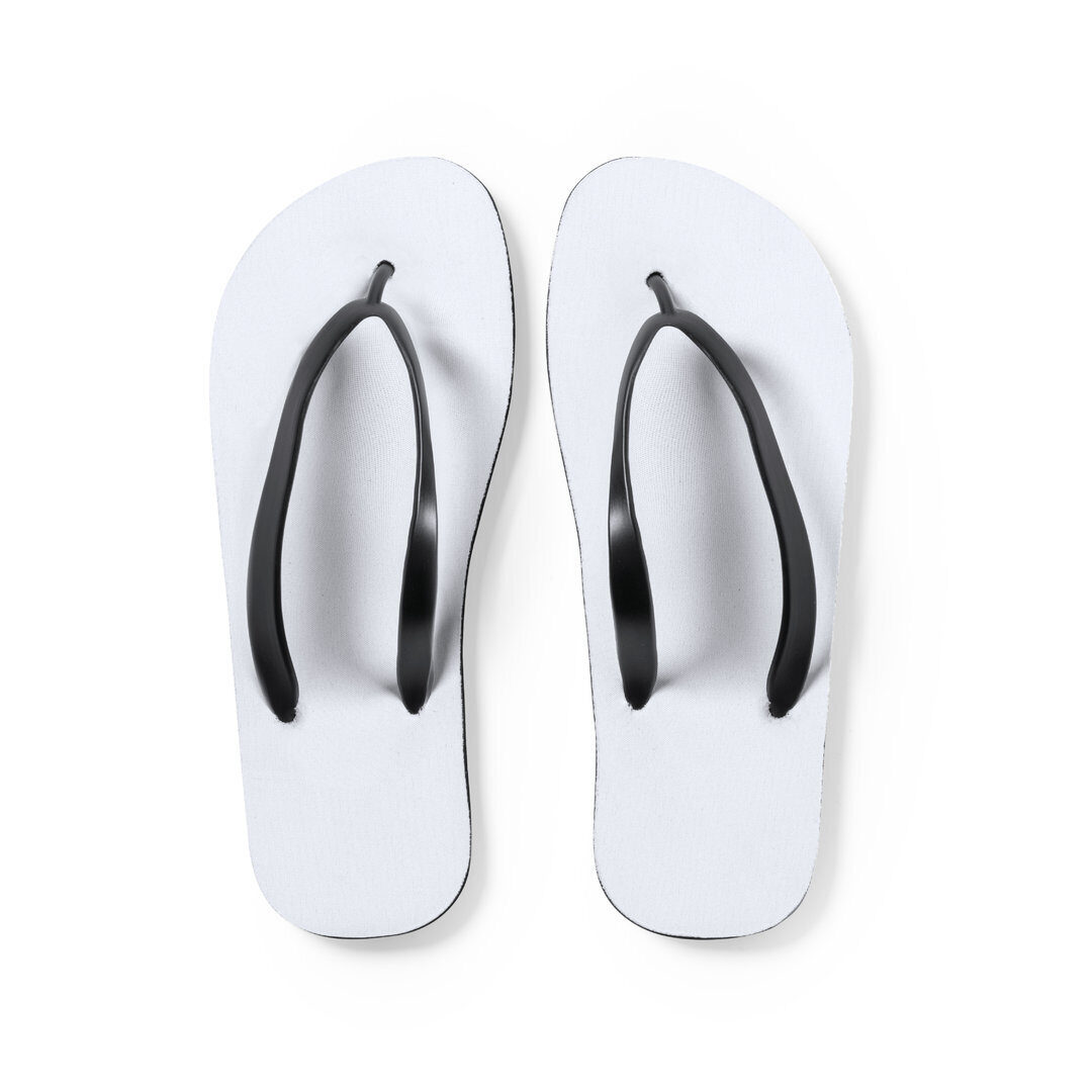 Beach slippers with fully customisable sole
