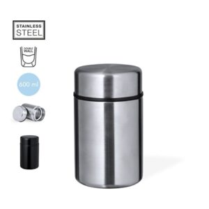 Lunch box made of stainless steel with double-wall construction – 600 ml
