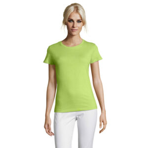 Sieviešu T-krekls SOL'S Regent Women, 150 g/m², tonis Apple Green