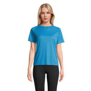 Women's sports T-shirt with raglan sleeves SOL'S Vortex Women, shade Aqua