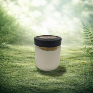 Sojas vaska svece ar citronzāles aromātu – 200 ml (ražots LV)