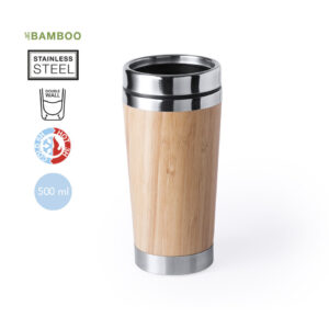 Termokrūze ar bambusa apdari – 500 ml
