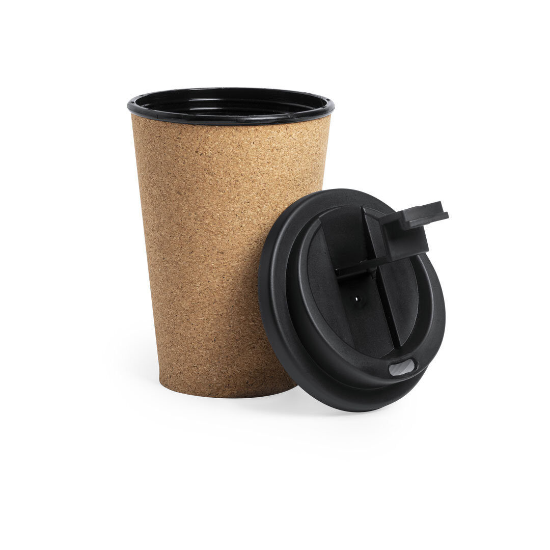 Thermal mug with natural cork finish – 350 ml