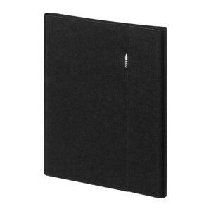 600D RPET document folder A4 with magnetic closure and phone holder – Black
