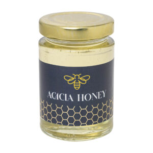 Acacia honey in glass jar, 135 g – Yellow