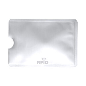 Aluminium card holder with RFID protection, 1 compartment – White