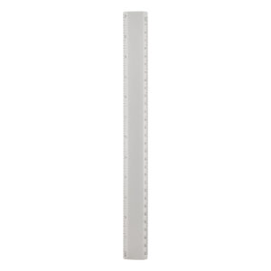 Alumīnija lineāls 30 cm – Sudraba