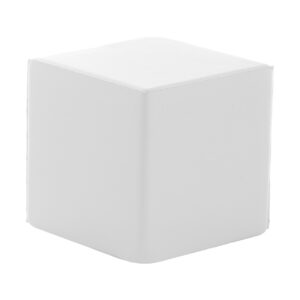 Antistresa kubs no PU putām, 45×45×45 mm – Balta