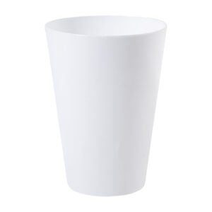 Atkārtoti lietojama PP plastmasas pasākumu glāze, 300 ml – Balta