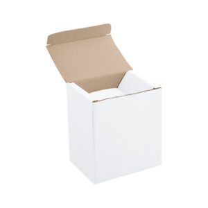 Balta papīra kastīte krūzei 300/400 ml – Balta