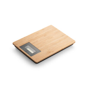 Bamboo digital kitchen scales – up to 5 kg – Beige
