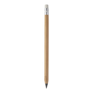 Bambusa pildspalva bez tintes ar baltu dzēšgumiju, ø8×159 mm – Dabīga