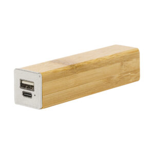 Bamboo and wheat straw fibre power bank, 2200 mAh – Natural