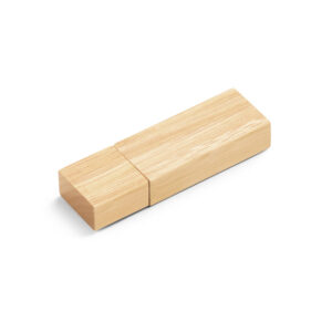 Bambusa USB zibatmiņa ar vāciņu – 8 GB – Bēša