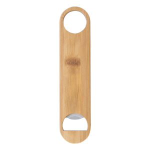 Bārmeņa pudeļu attaisāmais ar bambusa pārklājumu, 180 mm – Dabīga