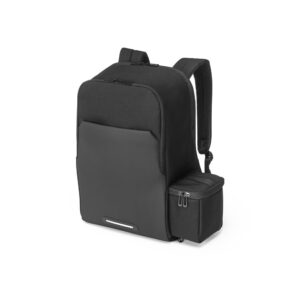 Datora mugursoma 2 vienā ar noņemamu termosomu – 17,3" – Melna