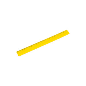 Elastīgs plastmasas lineāls, 30 cm – Dzeltena