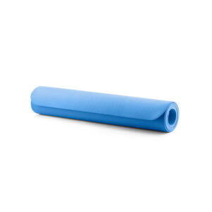 EVA yoga mat with bag – 4 mm – Light blue