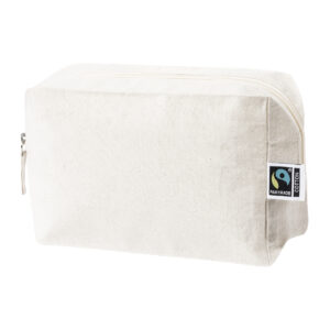 Fairtrade kokvilnas kosmētikas somiņa 180 g/m², 220×130×100 mm – Dabīga