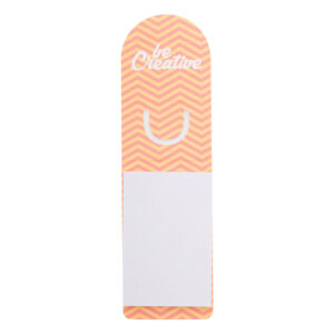 Individually printed seed paper bookmark with 25 sticky notes – White