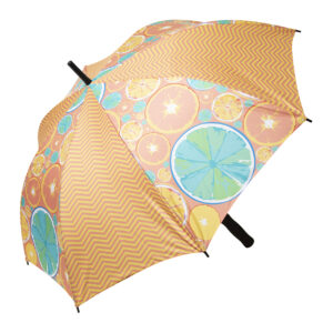 Individually printed 8-panel pongee umbrella, Ø 100 cm – White