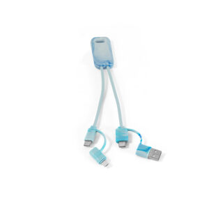Īpaši ātrs 6-in-1 uzlādes vads no pārstrādāta PET – 65 W – Daudzkrāsaina